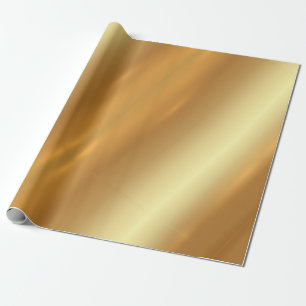 Papel De Presente Modelo de Presente de Luxo Moderno Glamour Dourado