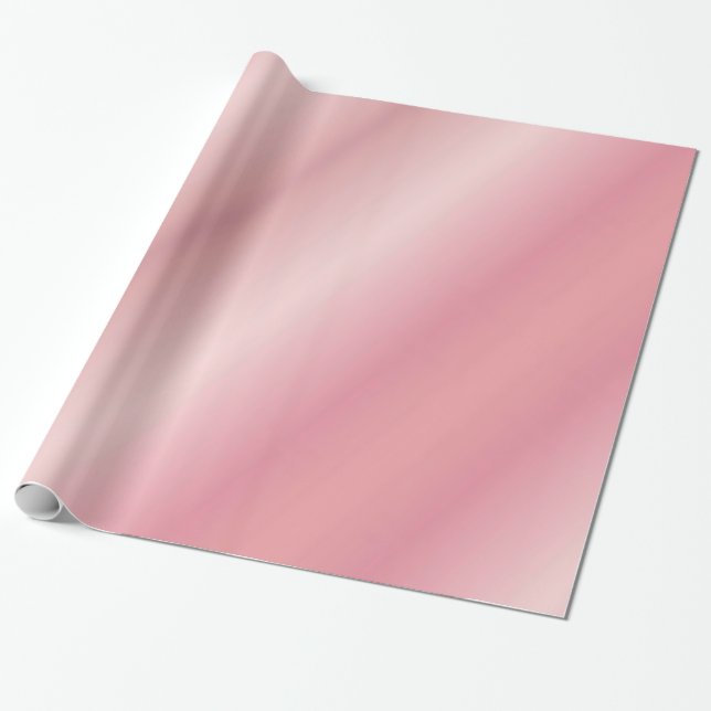 Papel De Presente Modelo de presente glamouroso dourado-rosado (Desenrolado)