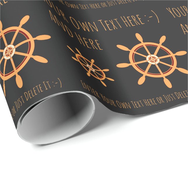 Papel De Presente Modelo de Presente Pessoal do Capitão de Marinheir (Ponta do rolo)