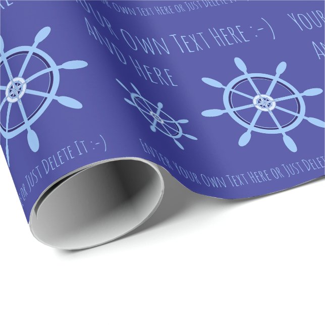 Papel De Presente Modelo de Presente Pessoal do Capitão de Marinheir (Ponta do rolo)