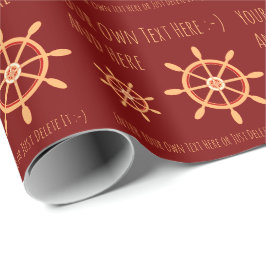 Papel De Presente Modelo de Presente Pessoal do Capitão de Marinheir