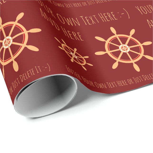 Papel De Presente Modelo de Presente Pessoal do Capitão de Marinheir (Ponta do rolo)