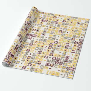 Papel De Presente Modelo geométrico sem costura - ilustração design