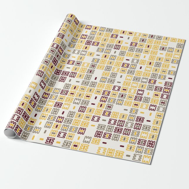 Papel De Presente Modelo geométrico sem costura - ilustração design (Desenrolado)