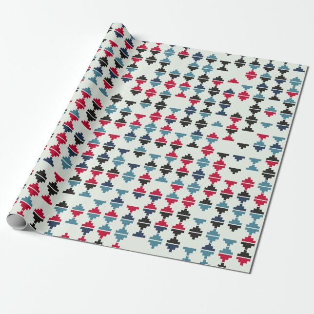Papel De Presente Modelo geométrico sem costura - ilustração design (Desenrolado)