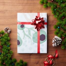 Papel De Presente Modern Abstract Botanical Yellow Billy Button