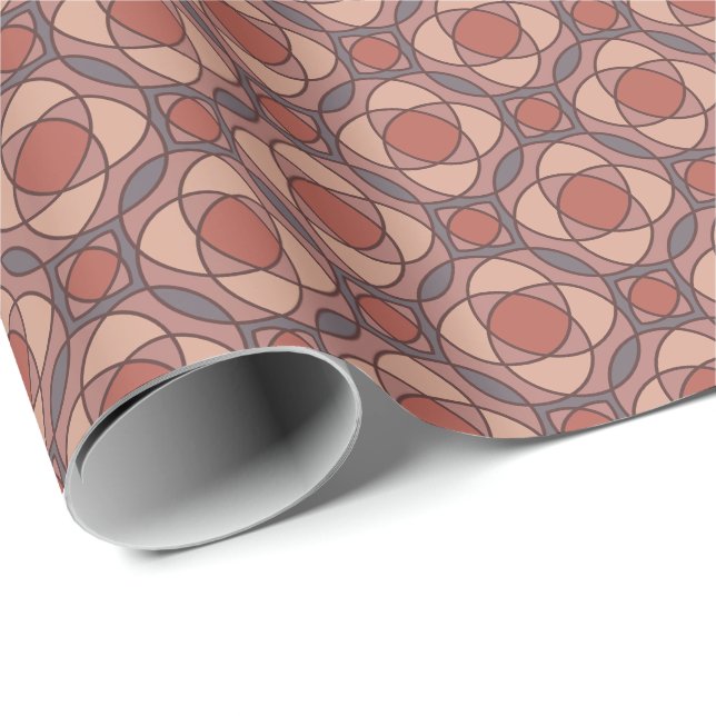 Papel De Presente Modern Art Deco Geometric Wrapping Paper (Ponta do rolo)