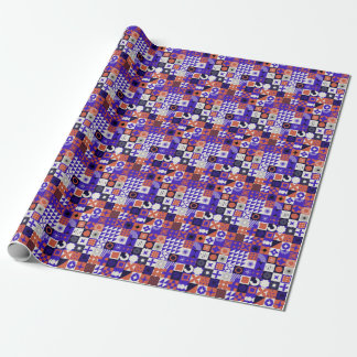 Papel De Presente Modern Bauhaus: Padrão Geométrico Negrito.