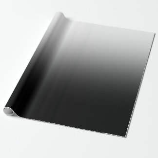 Papel De Presente Modern Black and White Gradient Minimalist Design