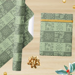 Papel De Presente Modern Fa La Green Simple Christmas Add Name<br><div class="desc">Personalize este papel de embrulho de Natal e adicione um nome diretamente na design. Fácil de personalizar, este lindo pacote de presentes Fa la la la la la padrão é projetado em cores sujas de verde claro e sábio escuro. Adicionar um nome é fácil usando o modelo de texto, mas,...</div>