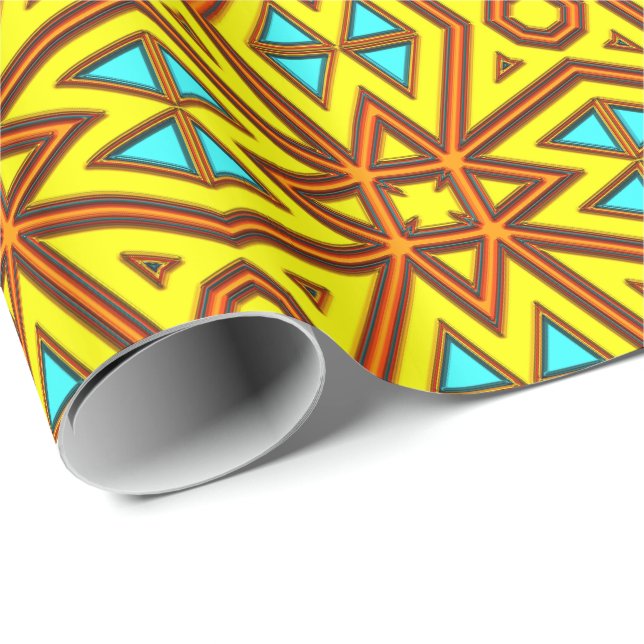 Papel De Presente Modern Native American 31 Wrapping Paper (Ponta do rolo)