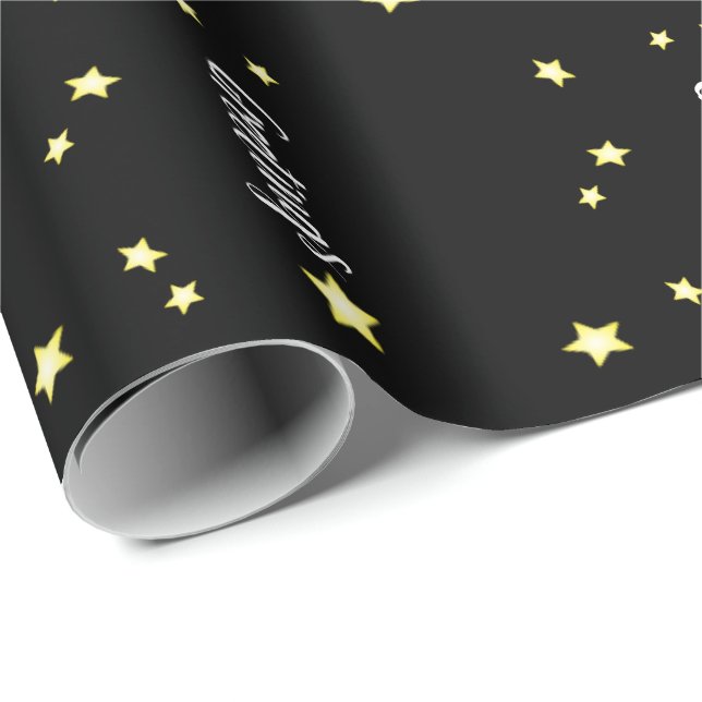 Papel De Presente Modern Snowman Designada (Ponta do rolo)