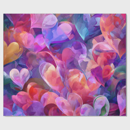 Papel De Presente Modern Valentine Wrapping Paper– Abstract Colorful