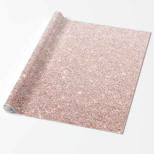 Papel De Presente Moderno Elegante Rosa Brilhante Rosa Dourada