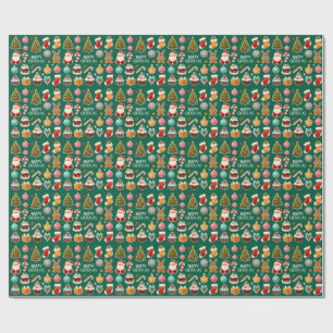 Papel De Presente Moderno Natal elegante