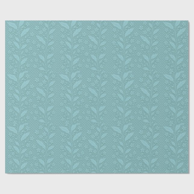 Papel De Presente  Modest Forget-Me-Nots, by Natasha Us   (Aberto)