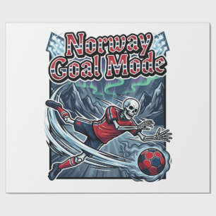 Papel De Presente Modo de Gol da Noruega Esqueleto de Ataque das Naç