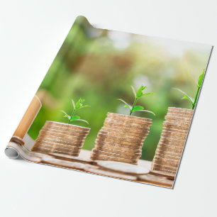 Papel De Presente Moeda de investimento em casa dinheiro