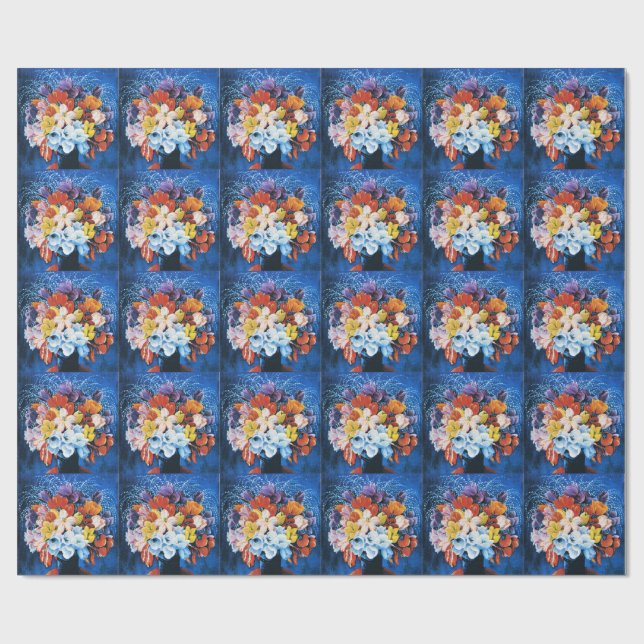 Papel De Presente Moise Kisling, Buquê de Tulipas, (Aberto)