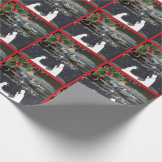 Papel De Presente Mola Azul Natal Natividade Entalhe