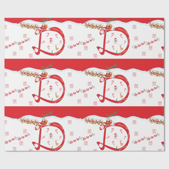 Papel De Presente Molas para presentes de Natal (Aberto)