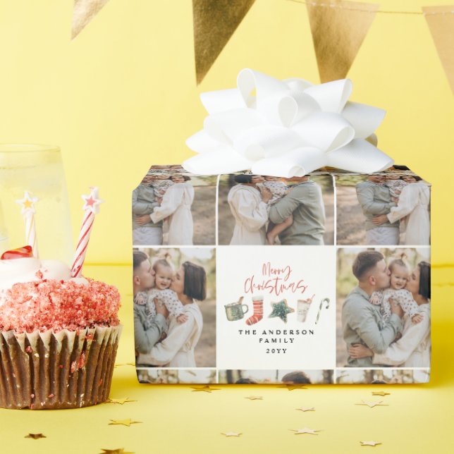 Papel De Presente Molhcor-de-água biscoito de Natal multirfotomático (Festa de aniversário)