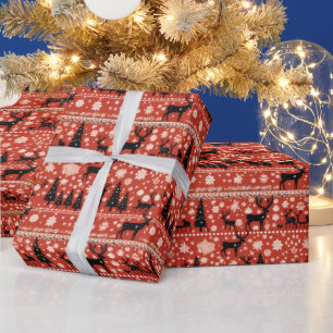 Papel De Presente Molho de suéter feio de Natal festivo