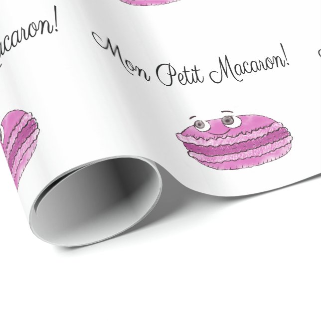 Papel De Presente Mon Petit Macaron (Ponta do rolo)