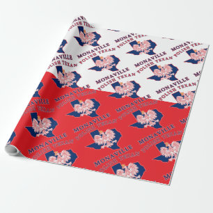 Papel De Presente Monaville Texan Polonês