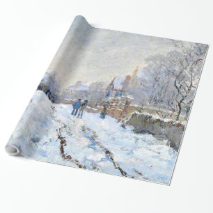 Papel De Presente Monet - Cena de Neve na Argentina