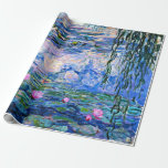 Papel De Presente Monet, Lírios de Água, 1919,<br><div class="desc">Water Lily,  1919,  famosa pintura do artista impressionista Claude Monet</div>