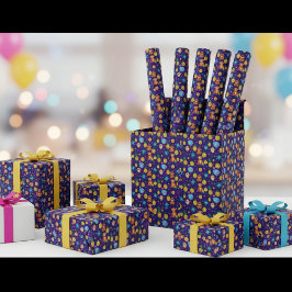 Papel De Presente Monkey Business Pattern