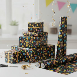 Papel De Presente Monkey Business Pattern