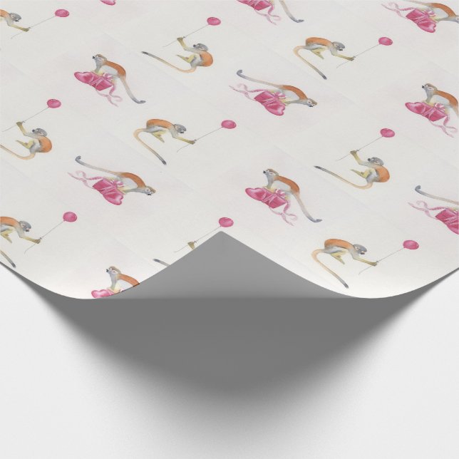 Papel De Presente Monkey Party Birthday Gift Wrap Cadeaupapier (Ponta)