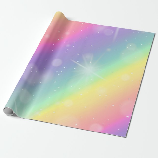 Papel De Presente Monograma Colorido Bonito (Desenrolado)
