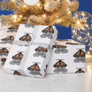 Papel De Presente Monograma da traficância tribal Tiger