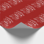 Papel De Presente Monograma de Entrega Especial Chic Christmas Expre<br><div class="desc">Expresso especial de entrega Expresso Expresso de Natal único e elegante de Papais noeis para... Apresenta design, tipografia, Papais noeis com Sleigh e Reindeers, visões postais, "Escolhidos e Entregues por Papais noeis", "Entrega de Ar do Polo Norte". Use a ferramenta Personalizar para adicionar seu nome. Para obter mais informações, visite...</div>