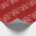 Papel De Presente Monograma de Entrega Especial Chic Christmas Expre<br><div class="desc">Expresso especial de entrega Expresso Expresso de Natal único e elegante de Papais noeis para... Apresenta design, tipografia, Papais noeis com Sleigh e Reindeers, visões postais, "Escolhidos e Entregues por Papais noeis", "Entrega de Ar do Polo Norte". Use a ferramenta Personalizar para adicionar seu nome. Para obter mais informações, visite...</div>