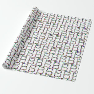 Papel De Presente Monograma - Letra inicial B