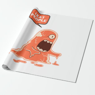 Papel De Presente Monster come pessoas