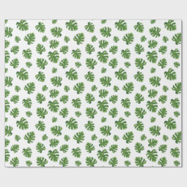Papel De Presente Monstera Leaf Wrapping Paper 30 in x 6 ft