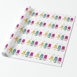 Papel De Presente Monstrinhos Bobos