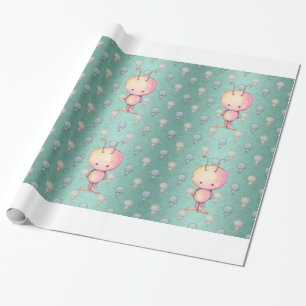 Papel De Presente Monstrinhos Fofos e Peludos