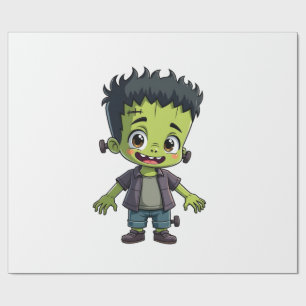 Papel De Presente Monstro de Frankenstein - Camiseta de desenho anim