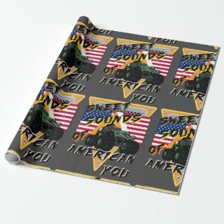Papel De Presente monstro de lama de caminhão americano você
