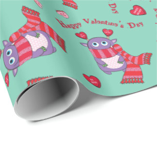 Papel De Presente Monstro dos namorados com lenço