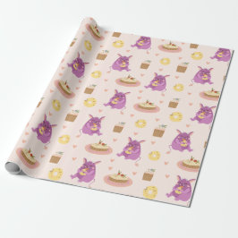 Papel De Presente Monstros do Snack