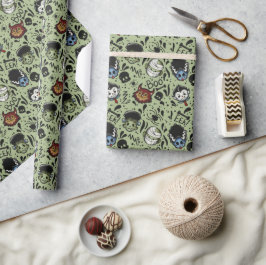 Papel De Presente Monstros Universais - Verde