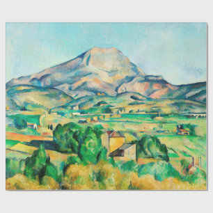 Papel De Presente Mont Sainte-Victoire por Paul Cezanne