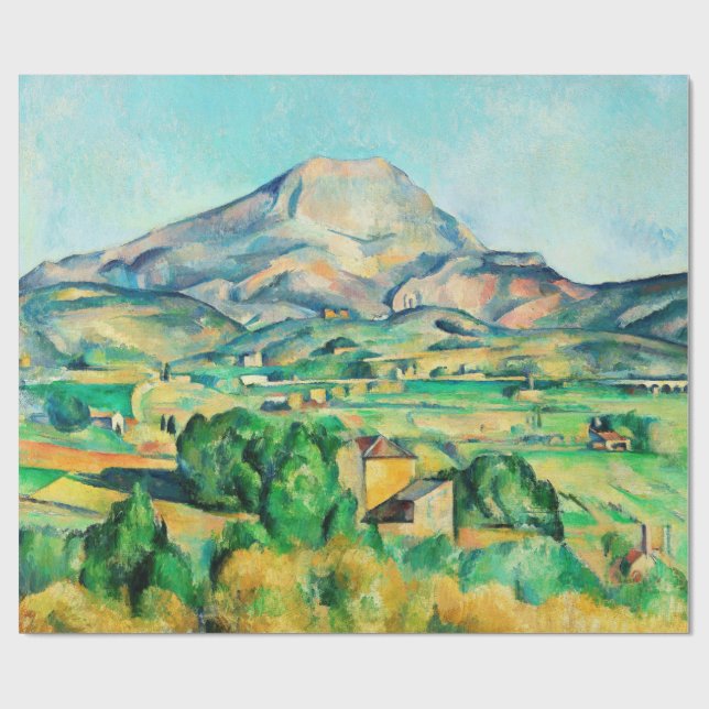 Papel De Presente Mont Sainte-Victoire por Paul Cezanne (Aberto)